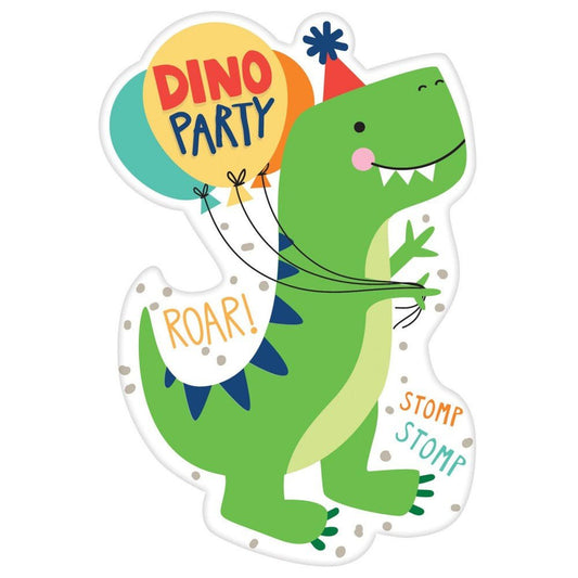 Einladung " Dinosaurier" - 8 Stück - Party im Karton