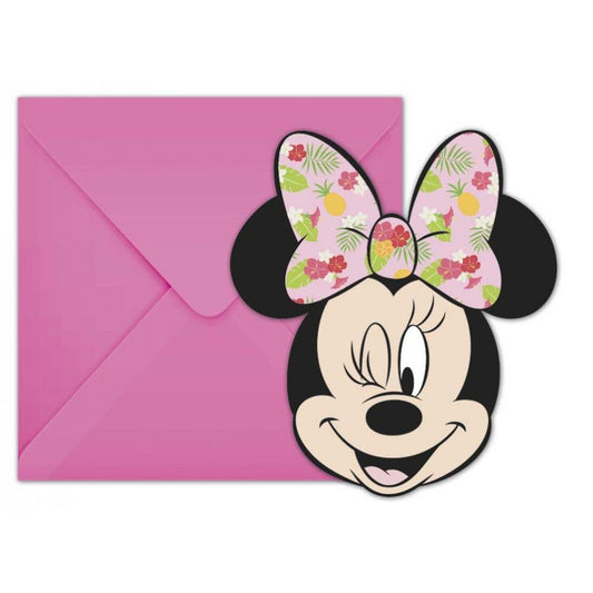 Einladung "Disney Minnie Mouse" - 6 Stück - Party im Karton