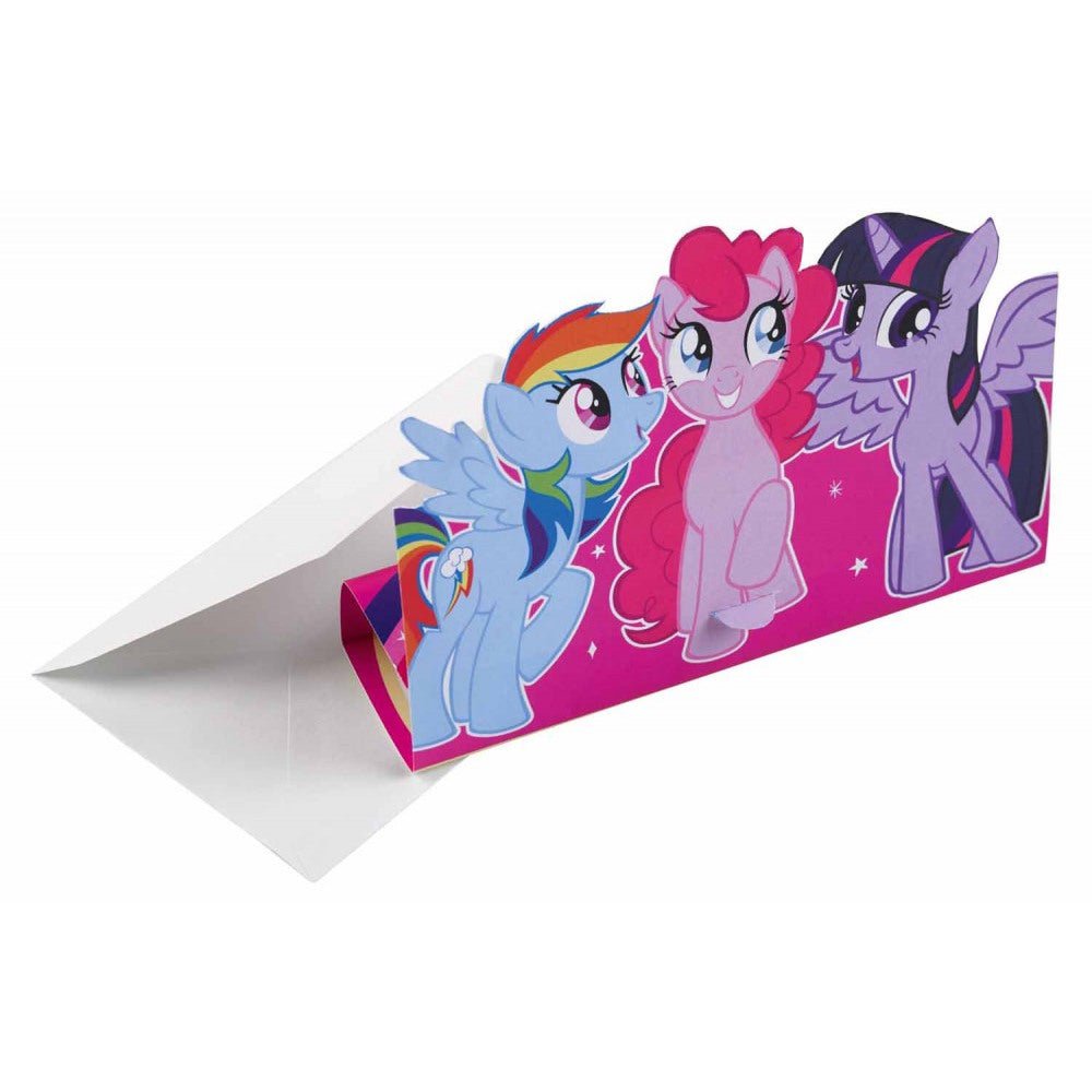 Einladung "My little Pony" - 8 Stück - Party im Karton