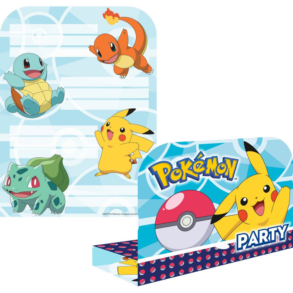 Einladung "Pokemon" - 8 Stück - Party im Karton