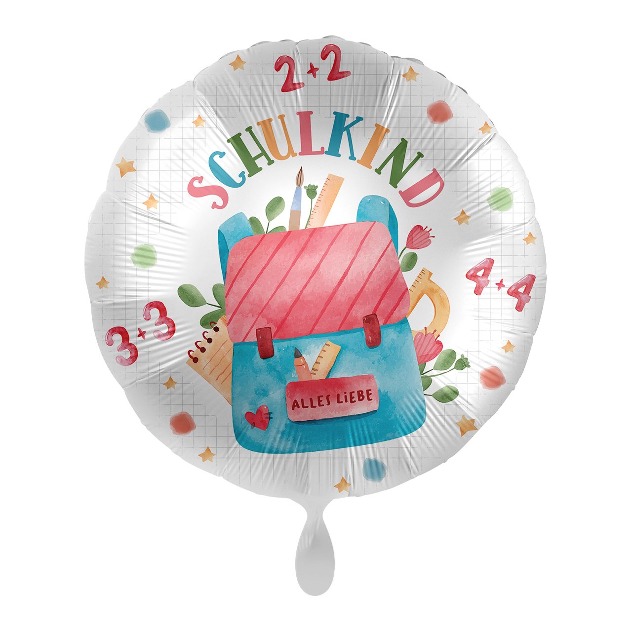 Folienballon Einschulung "Schulranzen" 43cm - Party im Karton