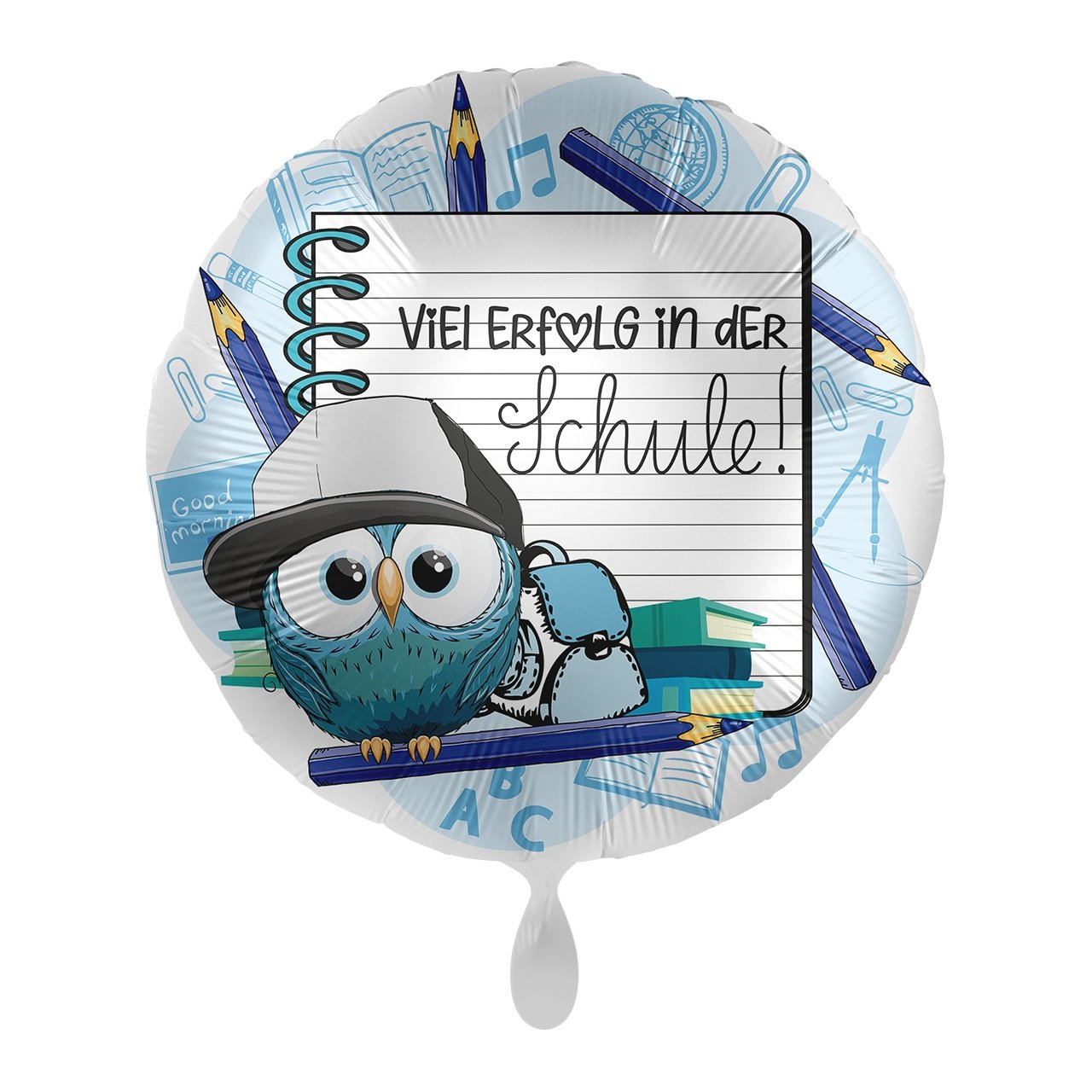 Folienballon "Eule - Blau" - partyimkarton