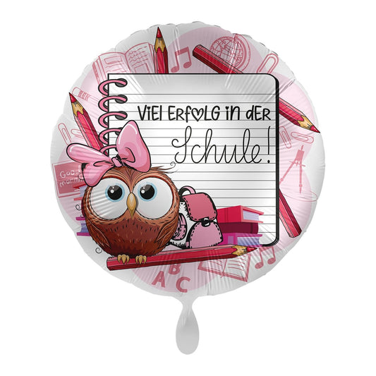 Folienballon "Eule - Rosa" - partyimkarton