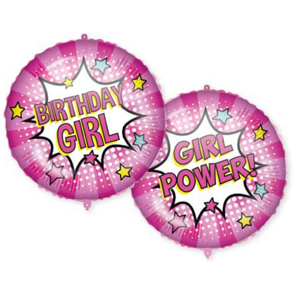 Folienballon "Girl Power" 46cm - Party im Karton