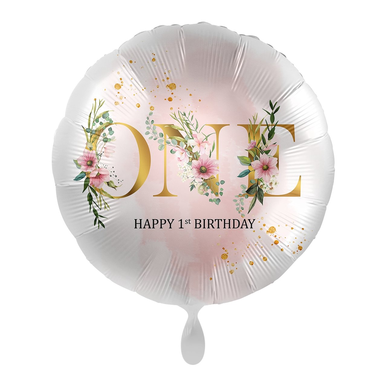 Folienballon "Happy 1st Birthday" 43cm - Party im Karton