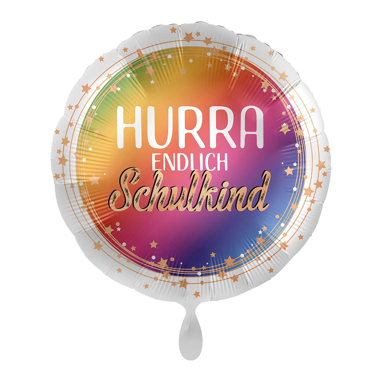 Folienballon "Hurra, endlich Schulkind" - partyimkarton