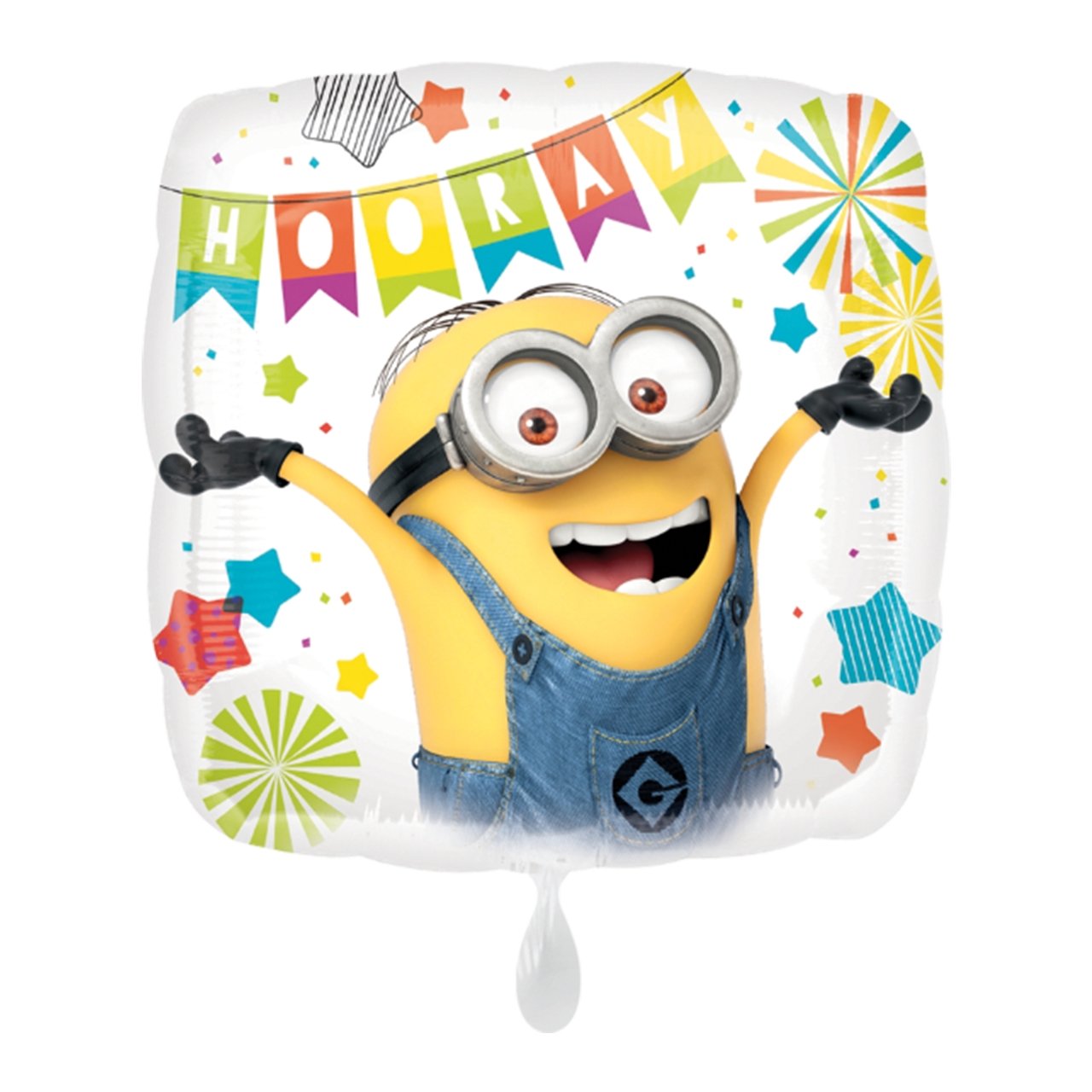 Folienballon "Minions Hooray" 45cm - Party im Karton