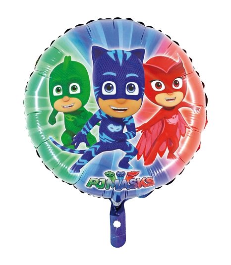 Folienballon "PJ Masks Pyjamahelden" 45cm - Party im Karton