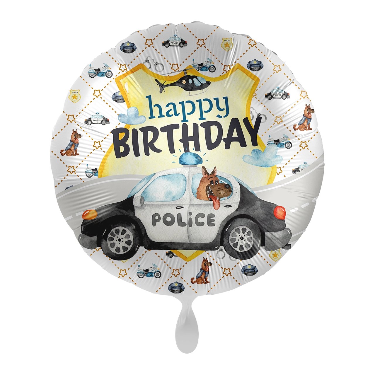 Folienballon "Polizei" 43cm - Party im Karton