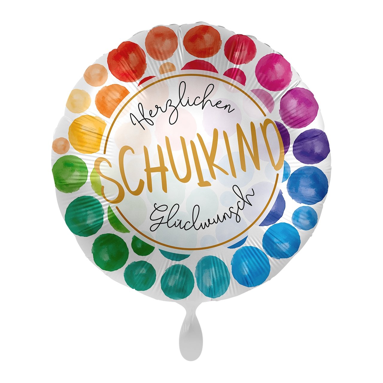 Folienballon "Schulkind Rainbow" - partyimkarton