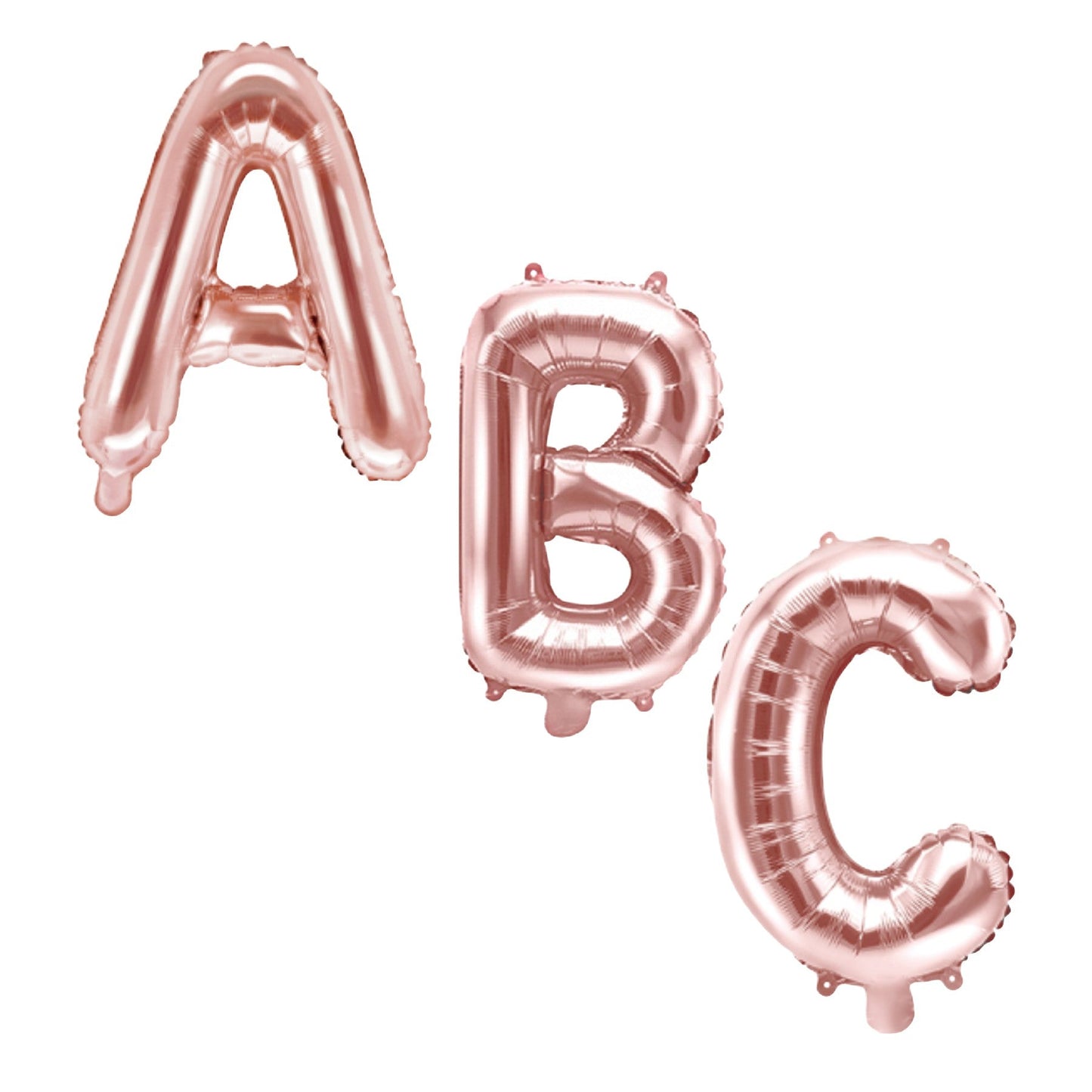 Folienballon Set "ABC" - Rose - 35cm - Party im Karton