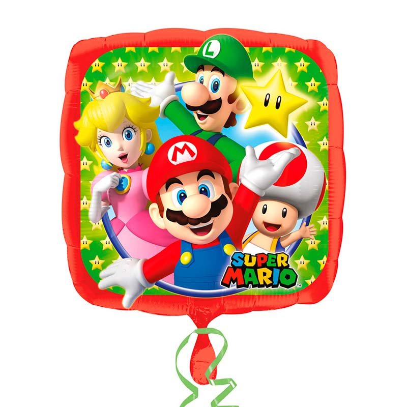 Folienballon "Super Mario and friends" 43cm - Party im Karton
