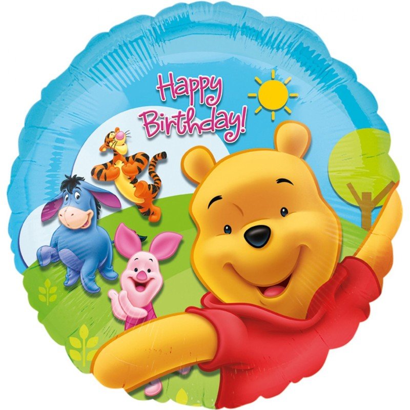 Folienballon "Winnie Pooh" 43cm - Party im Karton