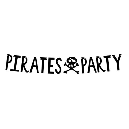Girlande "Pirat" - 100cm - Party im Karton