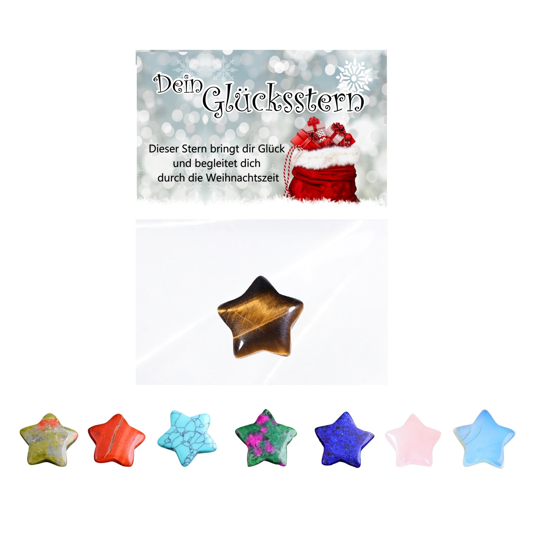 Glücksstern zur Weihnachtszeit - Perfekt für den Adventskalender - Party im Karton