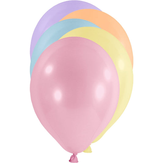 Luftballonmix Pastell - 10 Stück - 30cm - Party im Karton