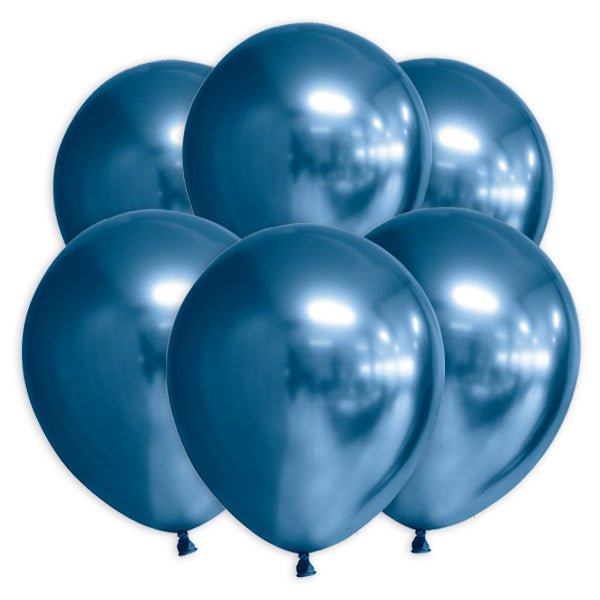 Luftballons Glossy Blau - 10 Stück - 30cm - Party im Karton