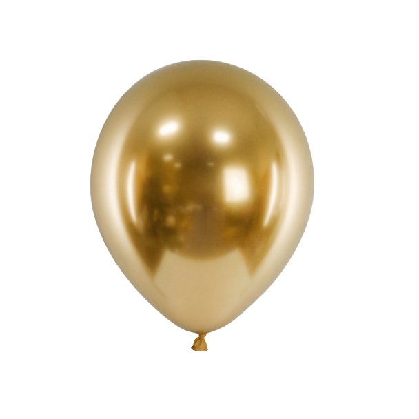 Luftballons Glossy Gold - 10 Stück - 30cm - Party im Karton