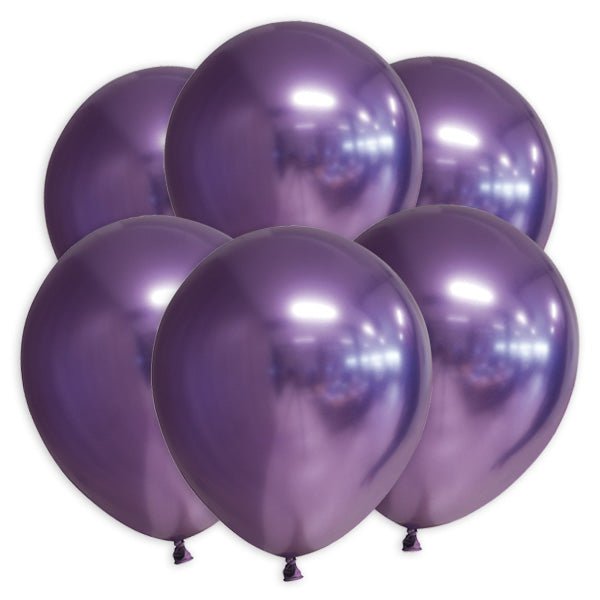 Luftballons Glossy Lila - 10 Stück - 30cm - Party im Karton