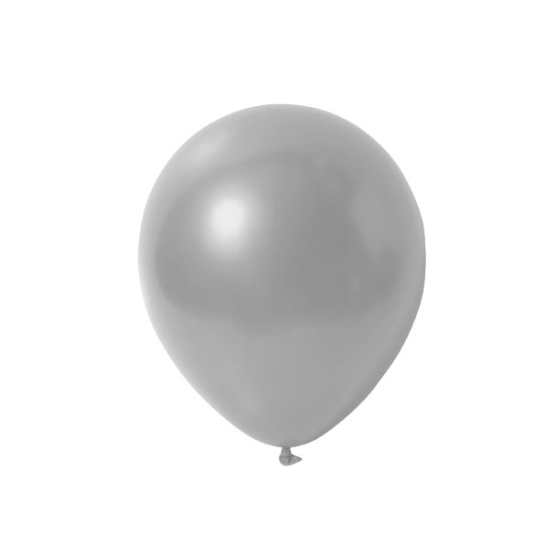 Luftballons Silber Metallic - 10 Stück - 30cm - Party im Karton