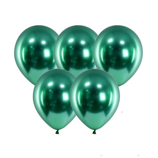 Miniballon Glossy Grün - 10 Stück - 13cm - Party im Karton