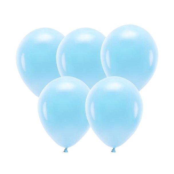 Miniballon Hellblau - 10 Stück - 13cm - Party im Karton