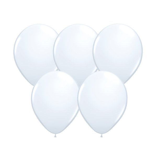 Miniballon Weiß - 10 Stück - 13cm - Party im Karton