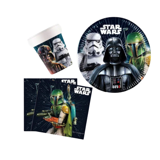 Partygeschirr "Star Wars" - 36 Teile - Party im Karton