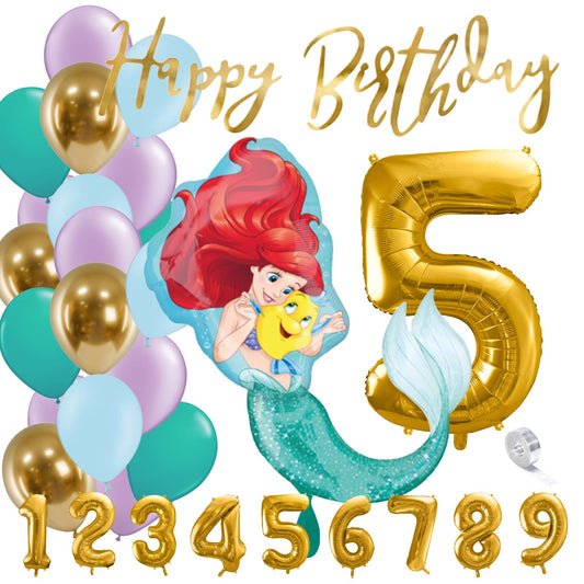 Partykarton "Arielle die Meerjungfrau" 29-teilig - Party im Karton