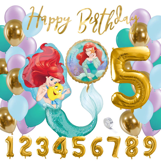 Partykarton "Arielle die Meerjungfrau" 56 Teile - Party im Karton