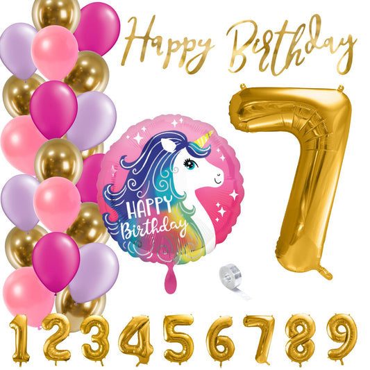 Partykarton "Einhorn" 29 Teile - Party im Karton