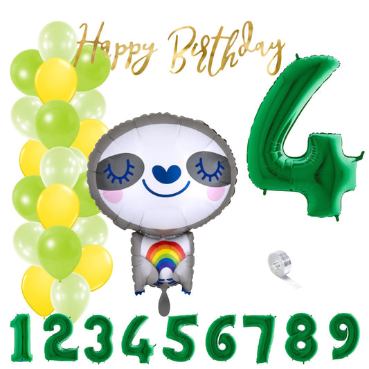 Partykarton "Faultier" 29 Teile - Party im Karton