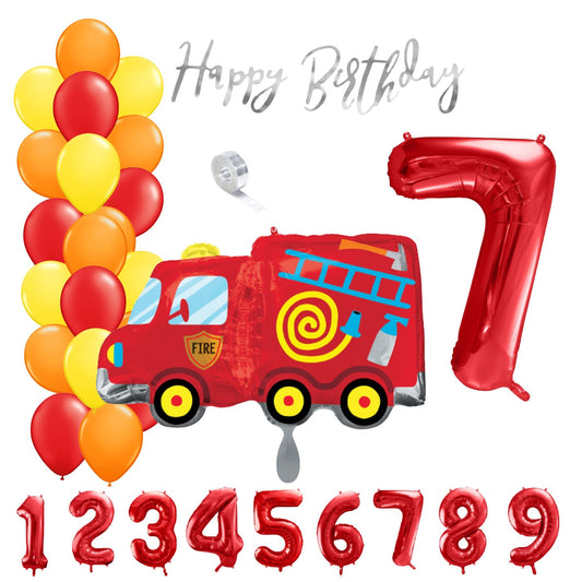 Partykarton "Feuerwehr" 29 Teile - Party im Karton