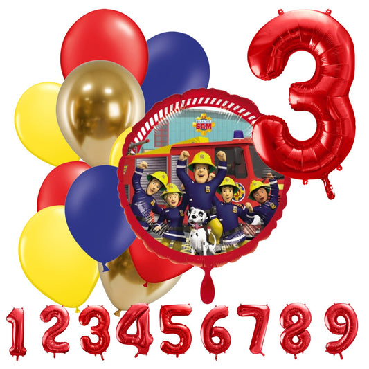 Partykarton "Feuerwehrmann Sam" 12 Teile - Party im Karton