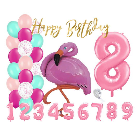 Partykarton "Flamingo" 29 Teile - Party im Karton