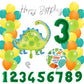 Partykarton "Happy Dino" 55 Teile - Party im Karton