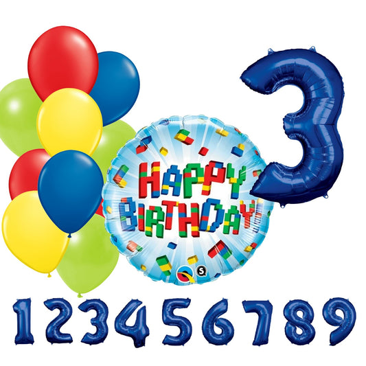 Partykarton "Lego" 12 Teile - Party im Karton