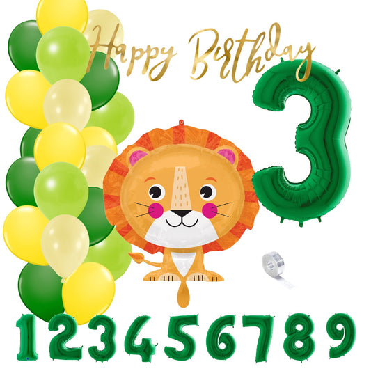 Partykarton "Löwe im Dschungel" 29 Teile - Party im Karton