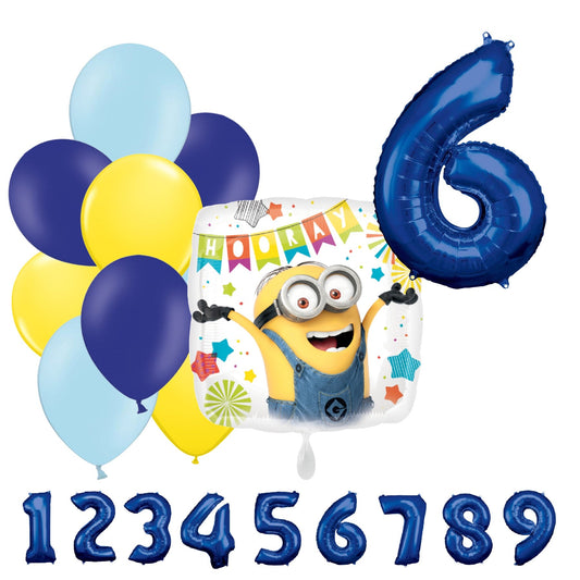 Partykarton "Minions" 12 Teile - Party im Karton