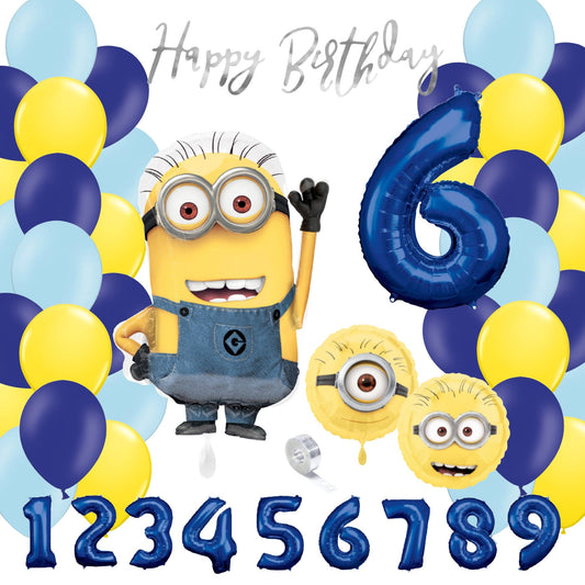 Partykarton "Minions" 55 Teile - Party im Karton