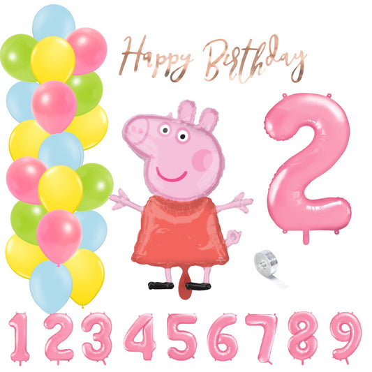 Partykarton "Peppa Wutz" 29 Teile - Party im Karton