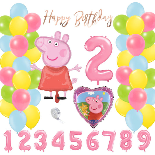 Partykarton "Peppa Wutz" 55 Teile - Party im Karton