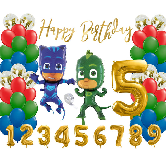 Partykarton "PJ Masks Pyjamahelden" 55 Teile - Party im Karton