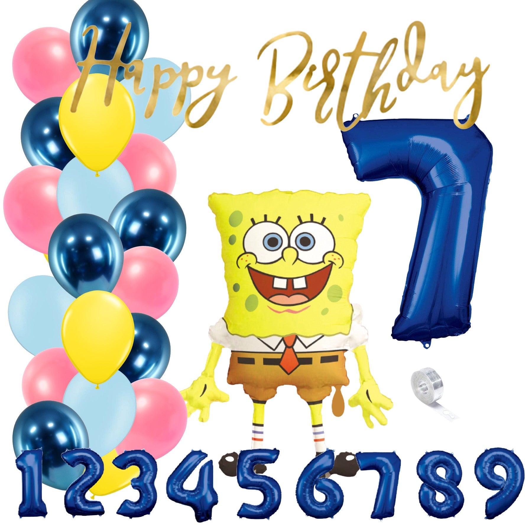 Partykarton "Spongebob" 29 Teile - Party im Karton