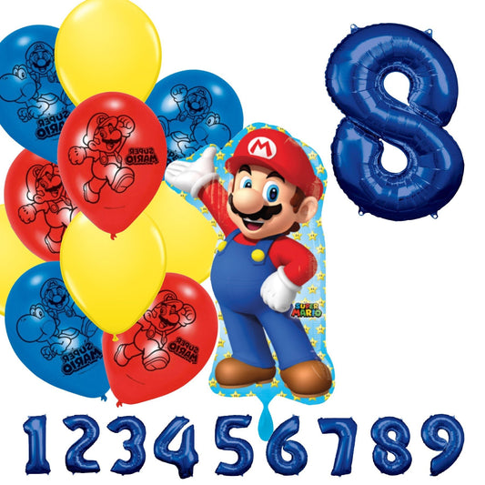 Partykarton "Super Mario" 12 Teile - Party im Karton