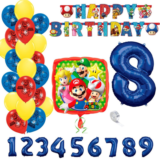 Partykarton "Super Mario" 29 Teile - Party im Karton