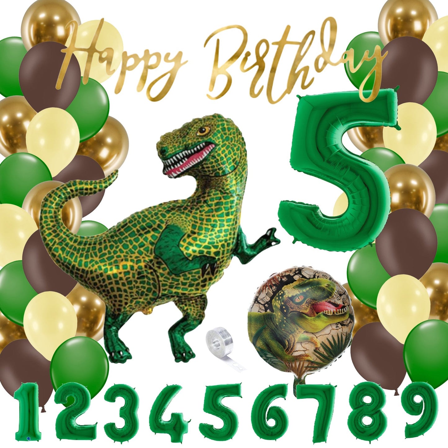 Partykarton "T-Rex Dinosaurier" 55 Teile - Party im Karton