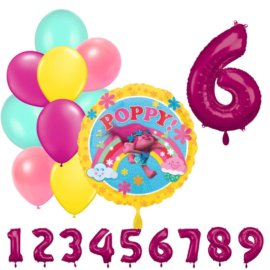 Partykarton "Trolls" 12 Teile - Party im Karton