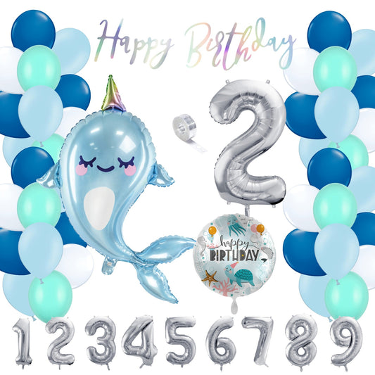 Partykarton "Unterwasserwelt" 55 Teile - Party im Karton