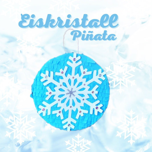 Personalisierbare Piñata "Eiskristall" - Party im Karton